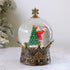 Santa Musical Christmas Lantern with Swirling Confetti LED Lights, Santa Scene